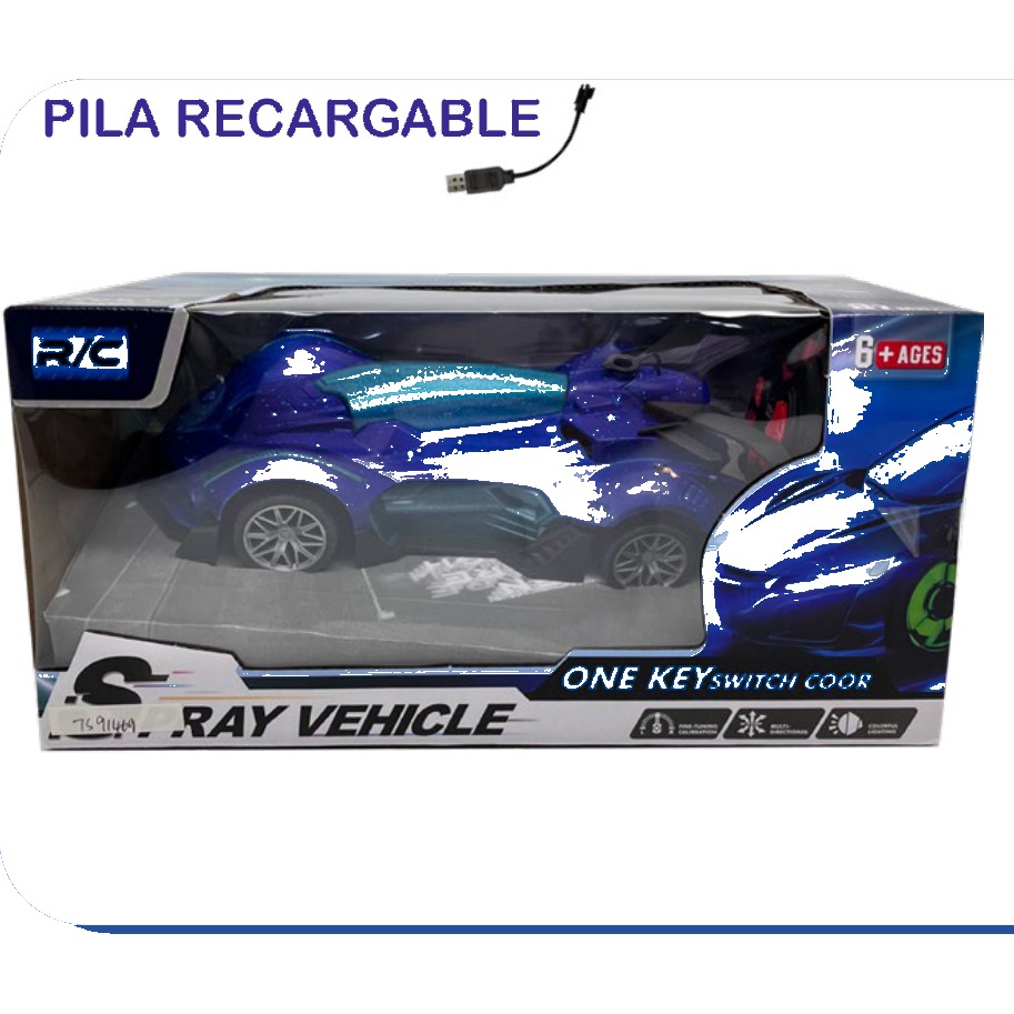 [EB-TS91469] Carro RC Ray Vehicle 1:20 5 Canales Recargable One Key Switch Color | EB-TS91469 | Caja x48 pzas