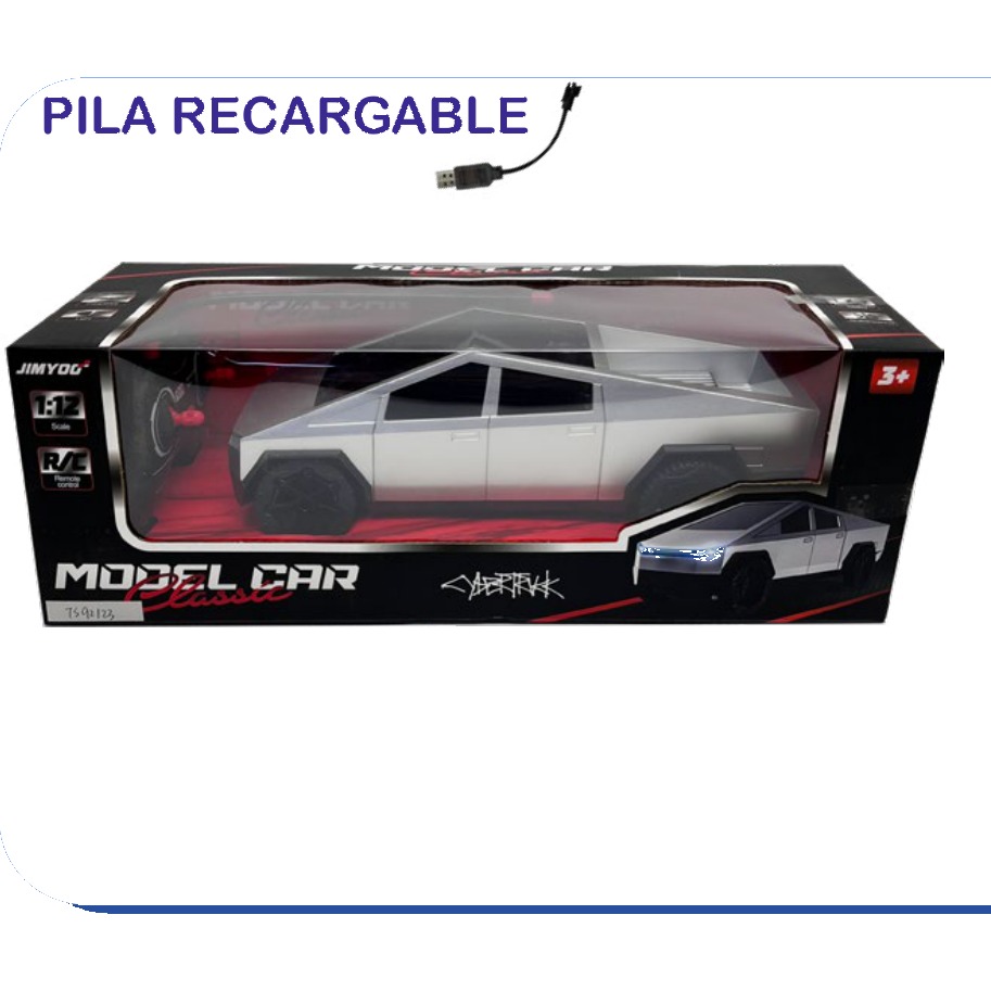 [EB-TS92123] Carro RC Model Car Cybertruck 4 Canales con Luz Recargable | EB-TS92123 | Caja x36 pzas