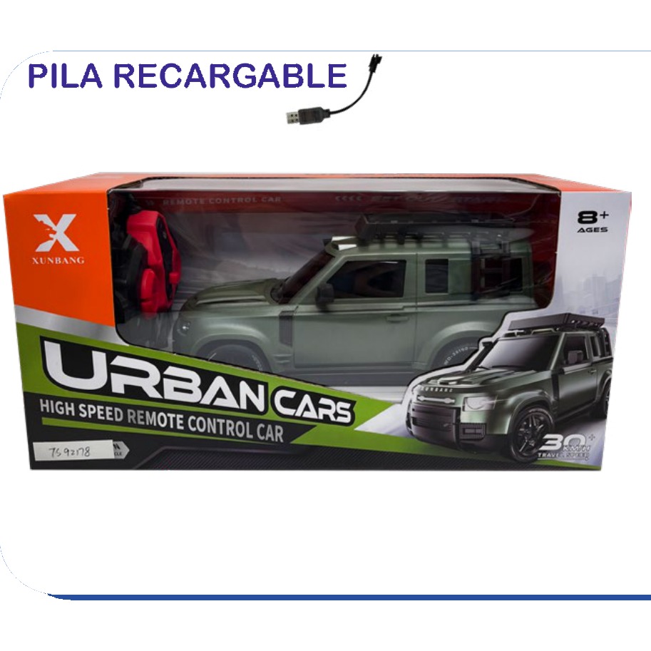 [EB-TS92178] Camioneta RC Urban Cars Alta Velocidad 4 Canales 2 Colores Recargable | EB-TS92178 | Caja x36 pzas