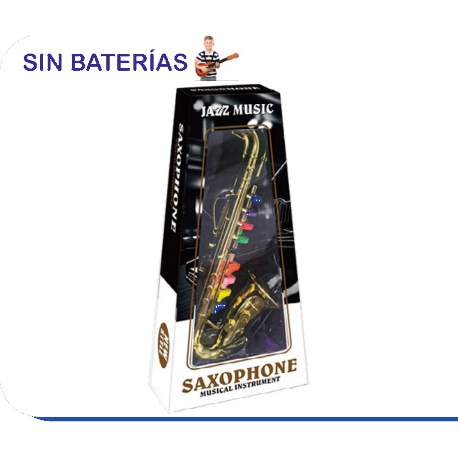 [EB-TS91240] Saxofón Musical Jazz Instrument Infantil | EB-TS91240 | Caja x36 pzas