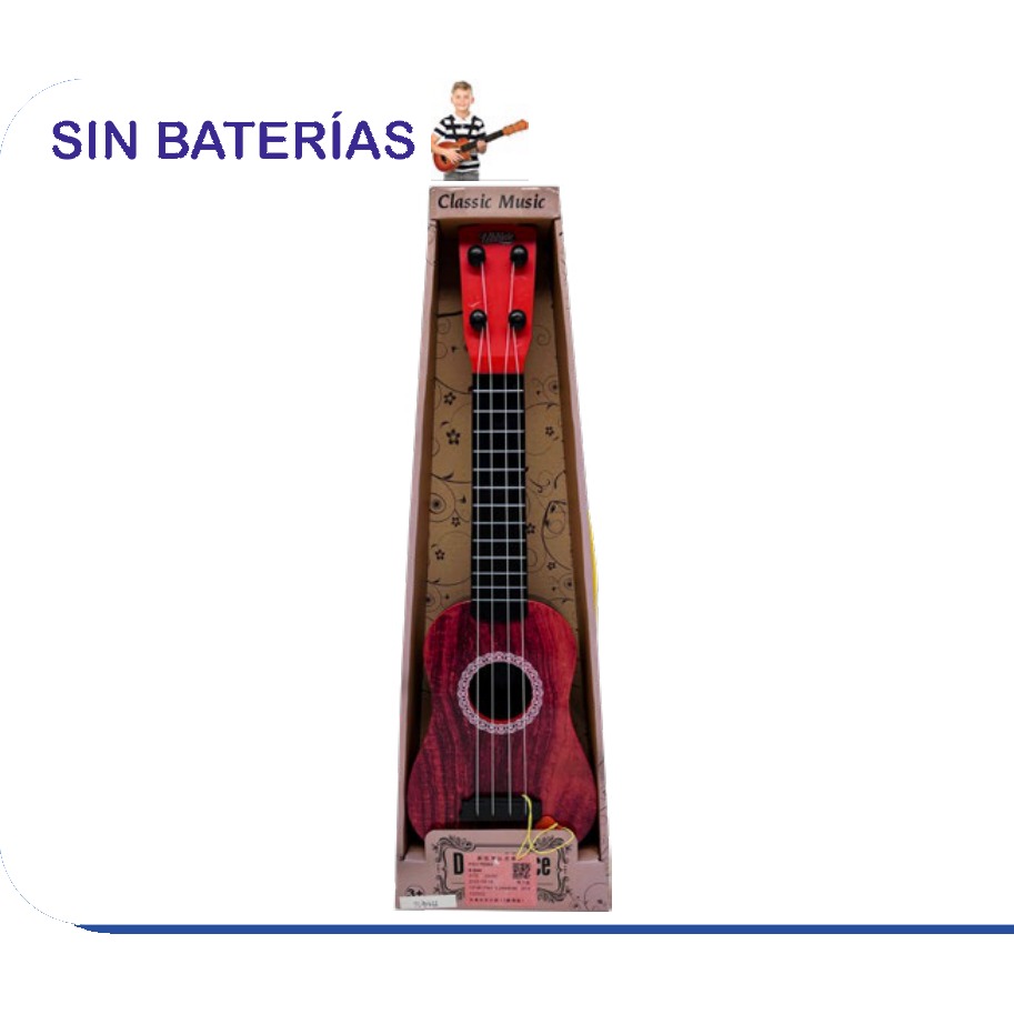 [EB-TS91433] Guitarra Clásica Infantil Classic Music 3 Modelos | EB-TS91433 | Caja x72 pzas