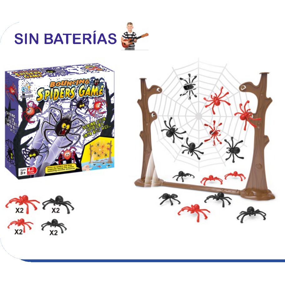[EB-TS75073] Juego Bouncing Spiders Game Arañas Lanzar | EB-TS75073 | Caja x48 pzas