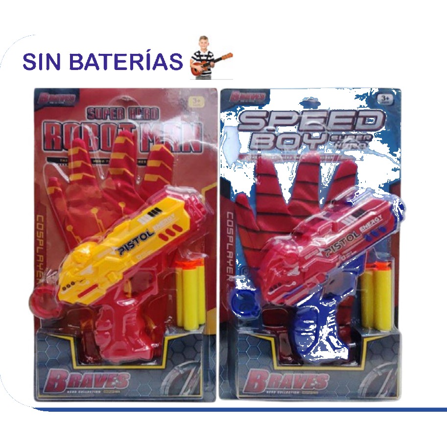 [EB-TS92382] Pistola de Balas Suaves Braves 2 Modelos | EB-TS92382 | Caja x240 pzas