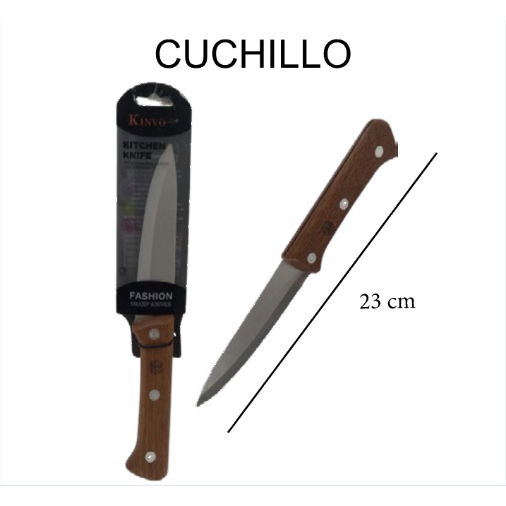 [EB-KC50124] Cuchillo para Fruta Mango Madera con Funda 22.5 cm KC50124 — Caja 288 pzas