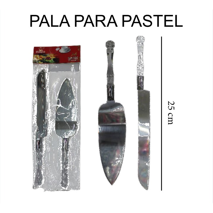 [EB-KC50091] Set 2 Palas para Pastel Acero Inox 25 cm KC50091 — Caja 144 pzas