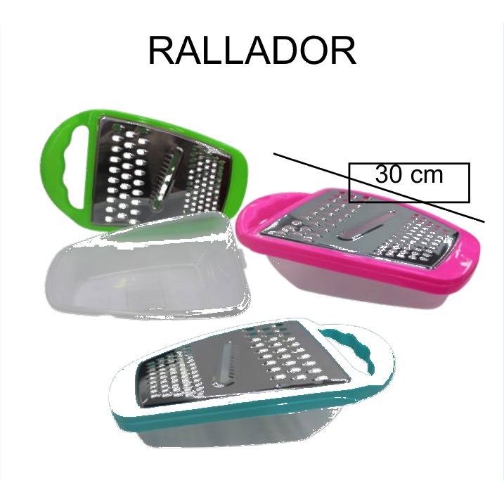 [EB-KC49918] Rallador Multiusos 4 Caras con Topper 17x30 cm KC49918 — Caja 144 pzas