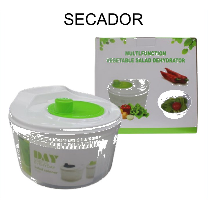 [EB-KC49952] Secadora de Verduras Centrífuga Plástico 25 cm KC49952 — Caja 16 pzas