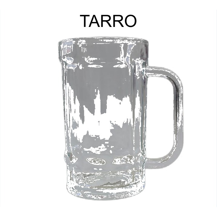[EB-HW61456] Tarro de Vidrio con Asa 410 ml Transparente HW61456 — Caja 48 pzas