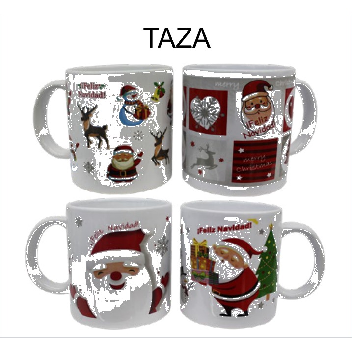 [EB-HW61790] Taza Cerámica Navideña Santa Claus 325 ml HW61790 — Caja 48 pzas