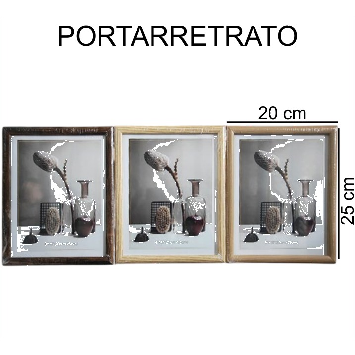 [EB-PF18952] Portarretratos Marco Madera Tonos Surtidos 20x25 cm PF18952 — Caja 48 pzas