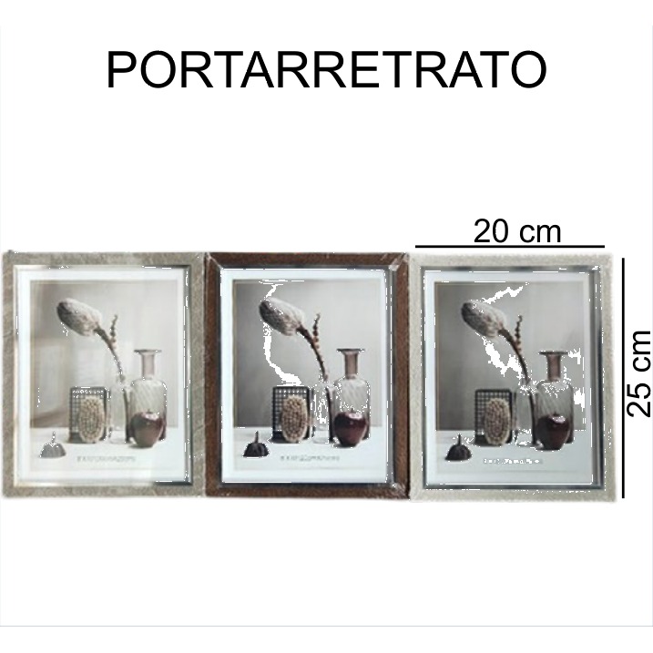 [EB-PF18887] Portarretratos Marco Marrón Oscuro 20x25 cm PF18887 — Caja 48 pzas