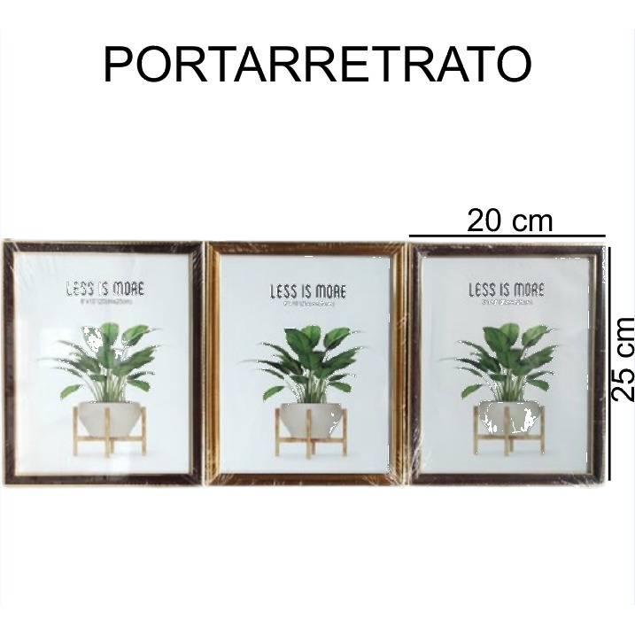 [EB-PF18891] Portarretratos Marco Dorado Minimalista 20x25 cm PF18891 — Caja 48 pzas