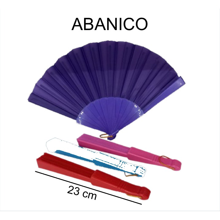 [EB-TY362677] Abanico de Tela Colores Surtidos 23 cm con Estuche TY362677 — Caja 600 pzas