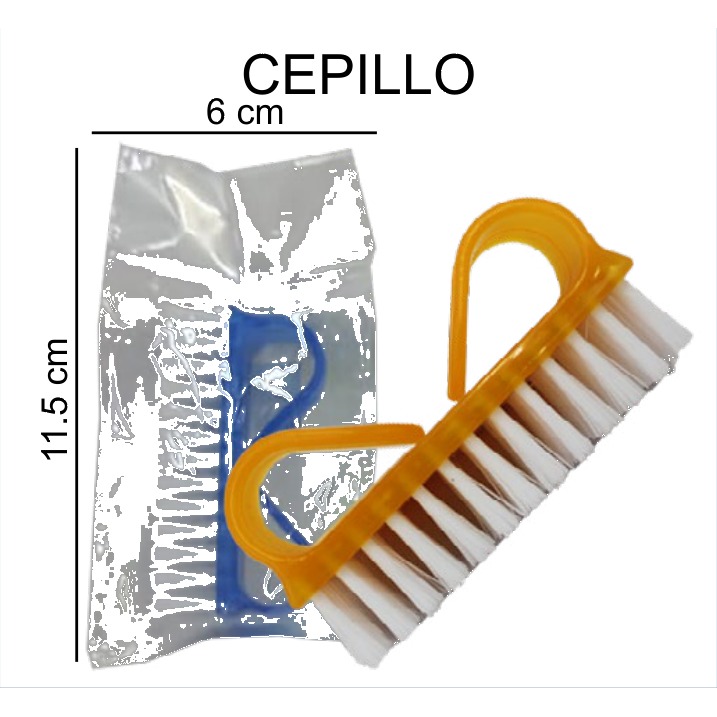 [EB-HW55550] Cepillo para Uñas Plástico de Baño 6x11.5 cm HW55550 — Caja 600 pzas