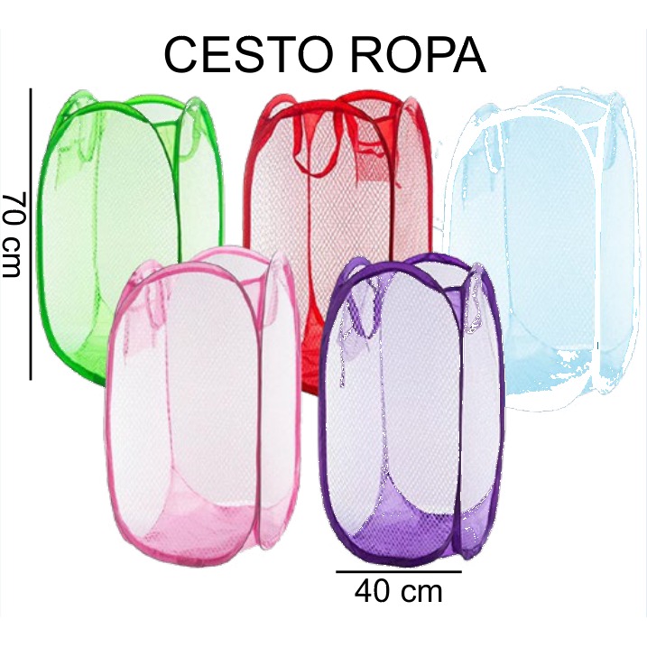 [EB-HW62170] Cesto Ropa Sucia Plegable Malla Extra Grande 40x70 cm HW62170 — Caja 120