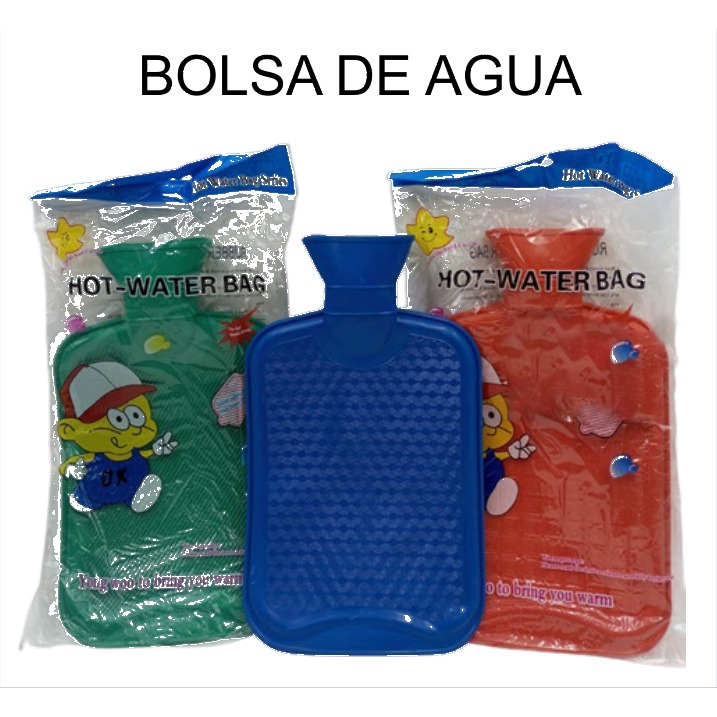 [EB-HW62243] Bolsa de Agua Caliente Caucho 2 Litros Cubierta Premium HW62243 — Caja 60