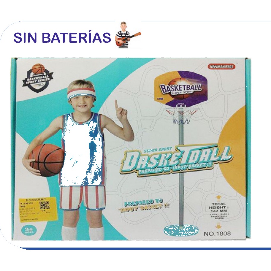 [EB-TS91422] Set Basquetbol Basketball Aro Ajustable con Pelota | EB-TS91422 | Caja x24 pzas