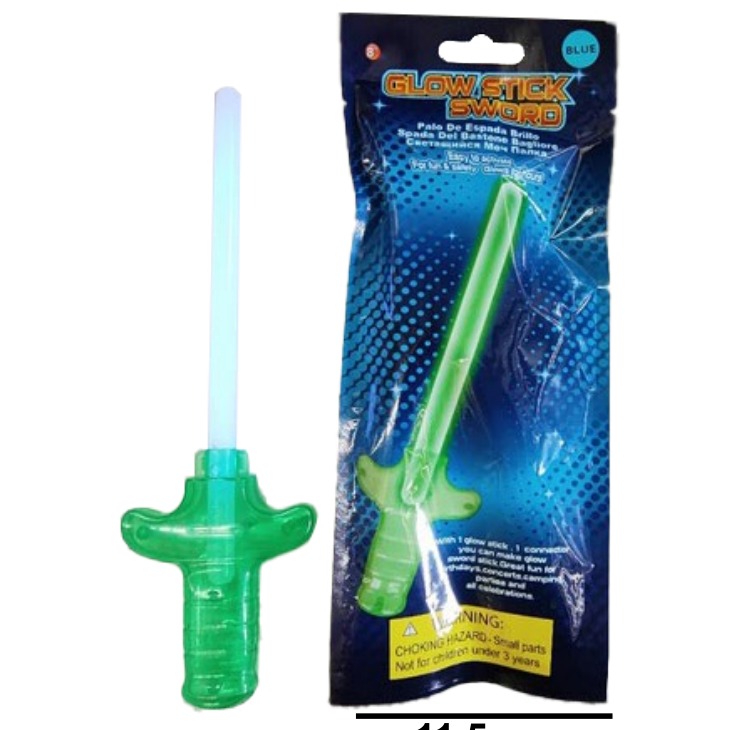 [EB-PT10934] Varita Glow Espada Fluorescente 11.5x28 cm para Fiestas — Caja x432