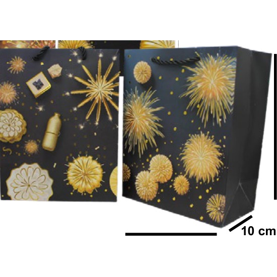 [EB-GF133970] Bolsa Regalo Navidad Papel 18x23x10 cm 4 Modelos para Posadas — Caja x600