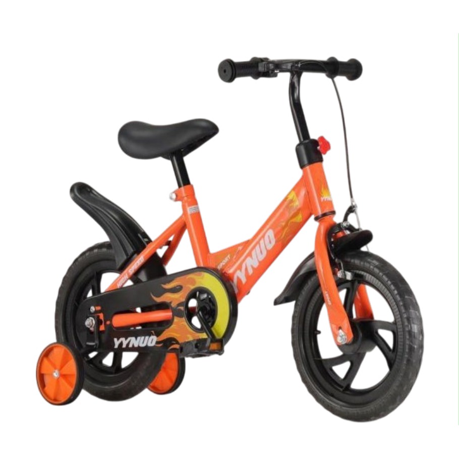 Bicicleta Infantil Rodada 12 Naranja con Rueditas