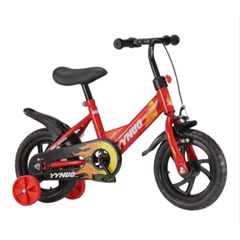 [EB-TY365876] Bicicleta Infantil Rodada 12 Rojo con Rueditas