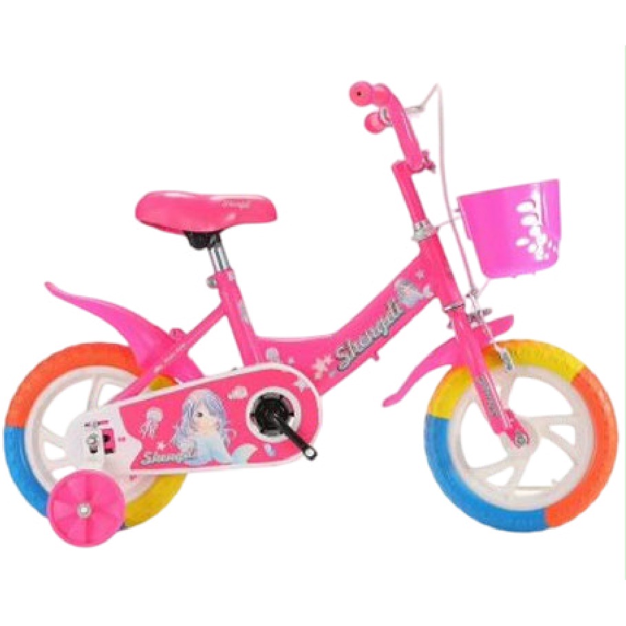 [EB-TY362748] Bicicleta Infantil Rodada 12 Fucsia con Rueditas