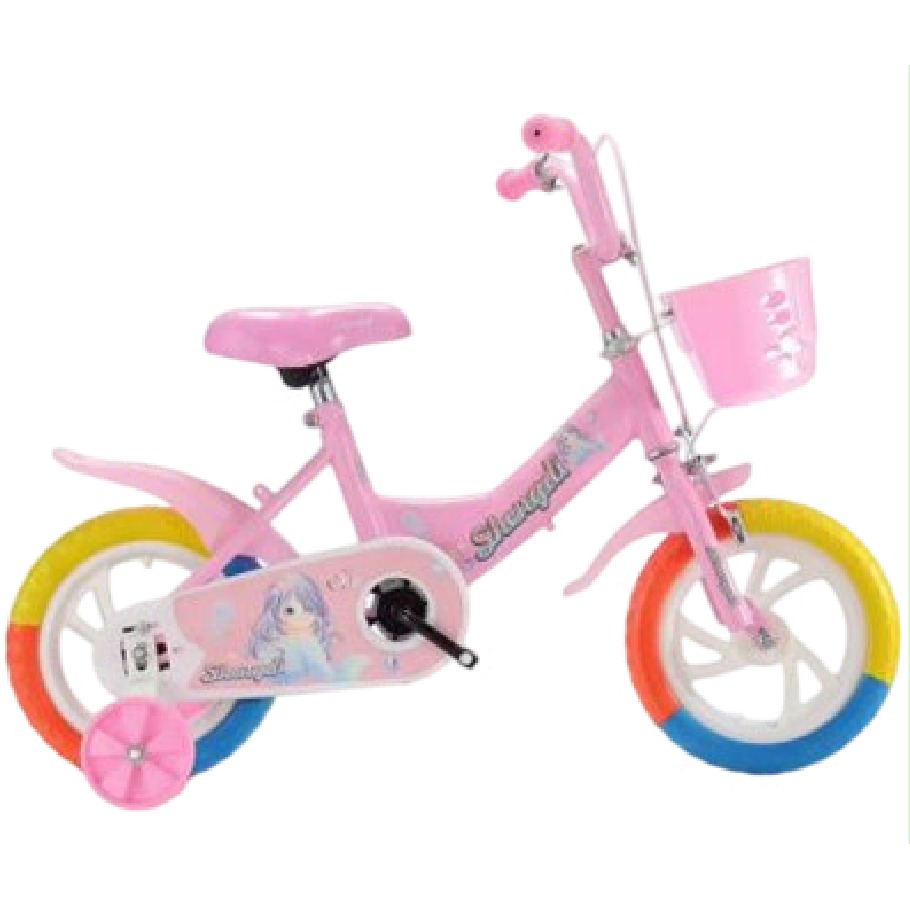 [EB-TY362747] Bicicleta Infantil Rodada 12 Rosa con Rueditas