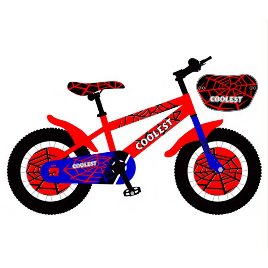 [EB-TY365827] Bicicleta Infantil Rodada 12 Rojo Con Azul con Rueditas