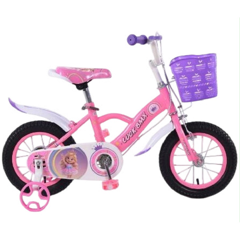 [EB-TY365860] Bicicleta Infantil Rodada 12 Rosa con Rueditas
