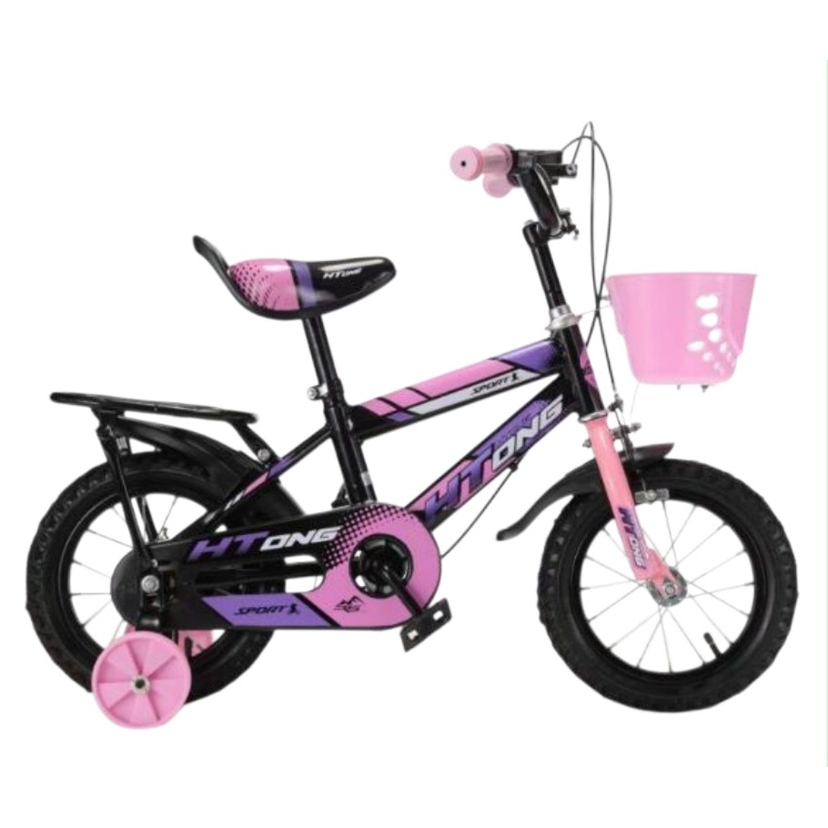 [EB-TY365868] Bicicleta Infantil Rodada 12 Rosa con Rueditas