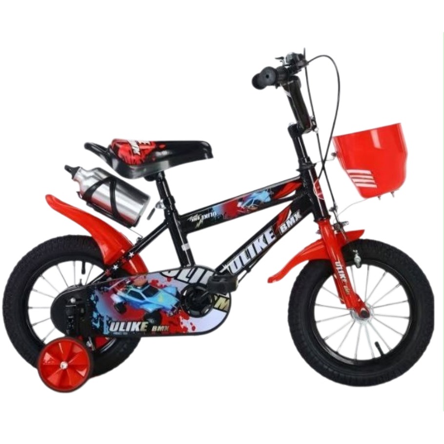 [EB-TY365849] Bicicleta Infantil Rodada 12 Rojo con Rueditas