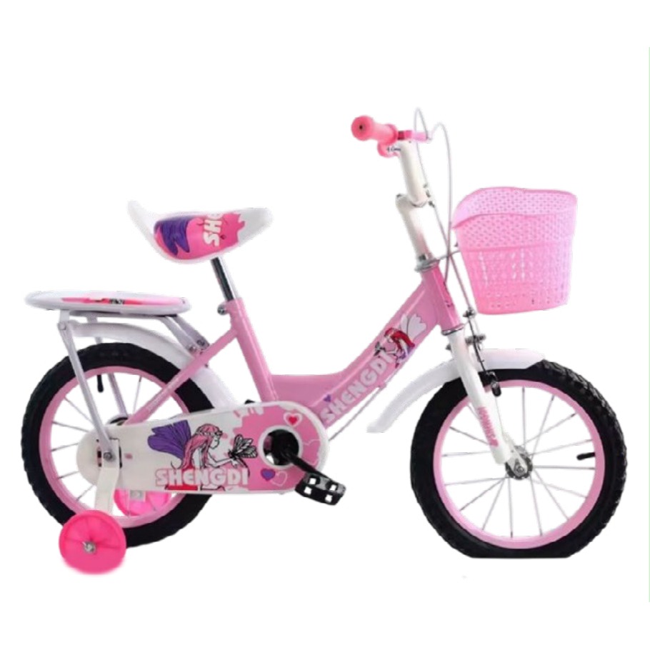 [EB-TY362981] Bicicleta Infantil Rodada 12 Rosa con Rueditas