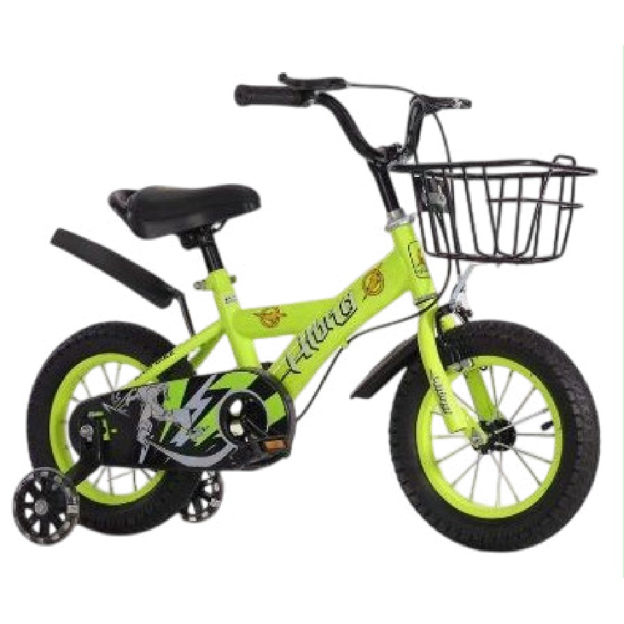 [EB-TY365888] Bicicleta Infantil Rodada 12 Amarillo Fluo con Rueditas