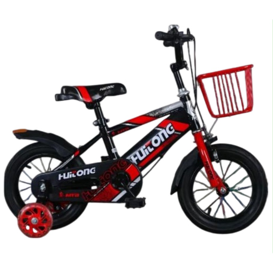 [EB-TY366086] Bicicleta Infantil Rodada 12 Rojo con Rueditas