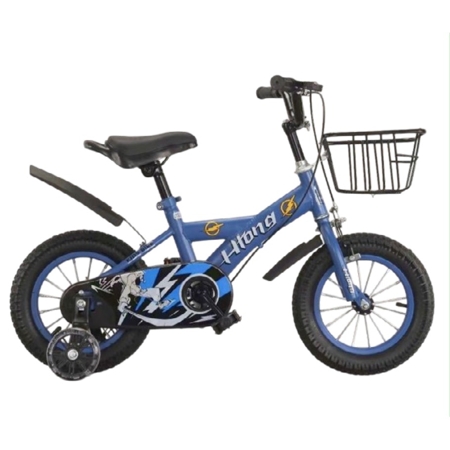 [EB-TY365889] Bicicleta Infantil Rodada 12 Azul con Rueditas