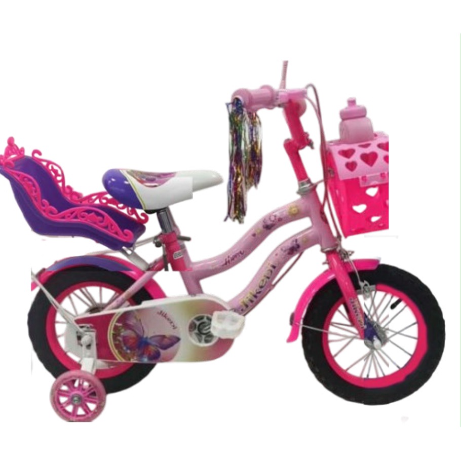 [EB-TY362893] Bicicleta Infantil Rodada 12 Rosa con Rueditas