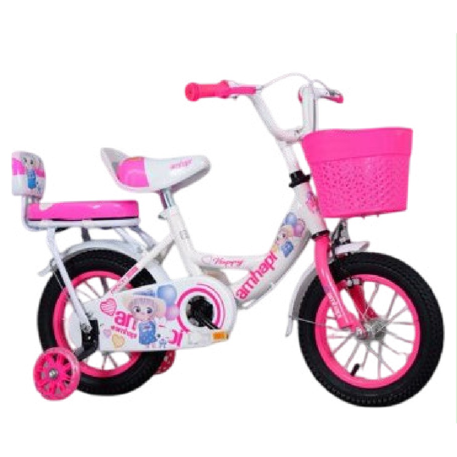 [EB-TY362695] Bicicleta Infantil Rodada 12 Blanco con Rueditas