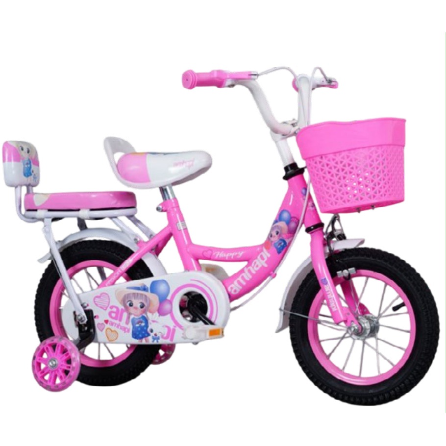 [EB-TY362693] Bicicleta Infantil Rodada 12 Rosa con Rueditas