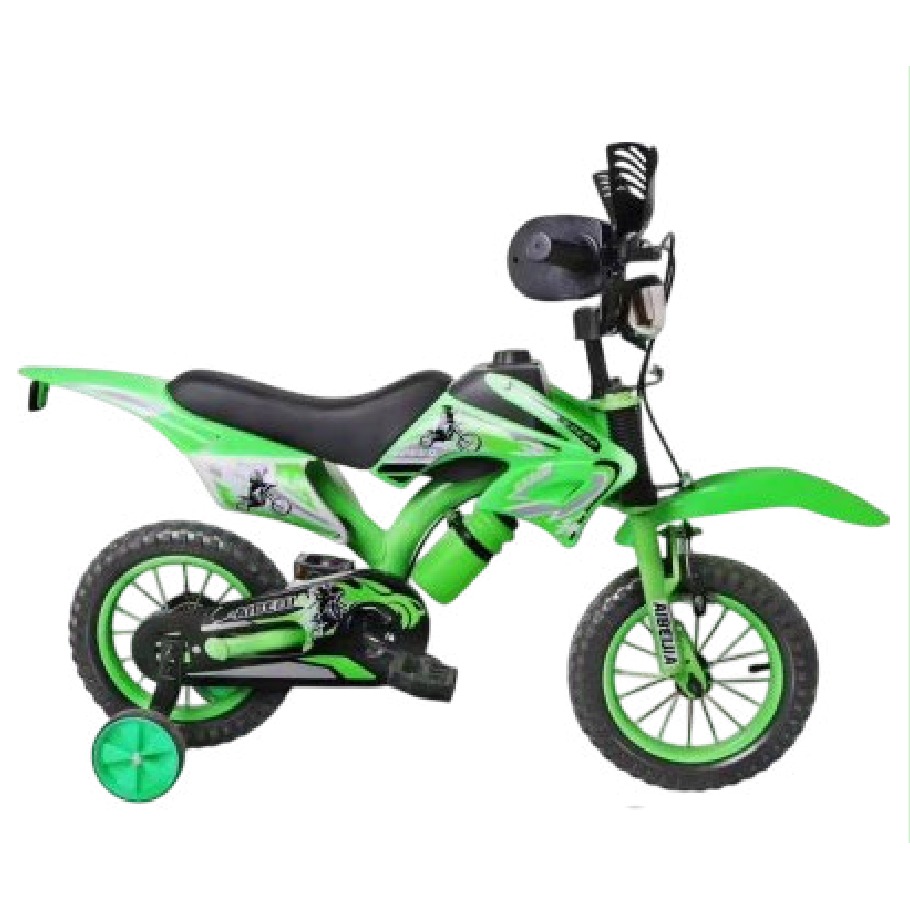 [EB-TY362991] Bicicleta Infantil Rodada 12 Verde con Rueditas