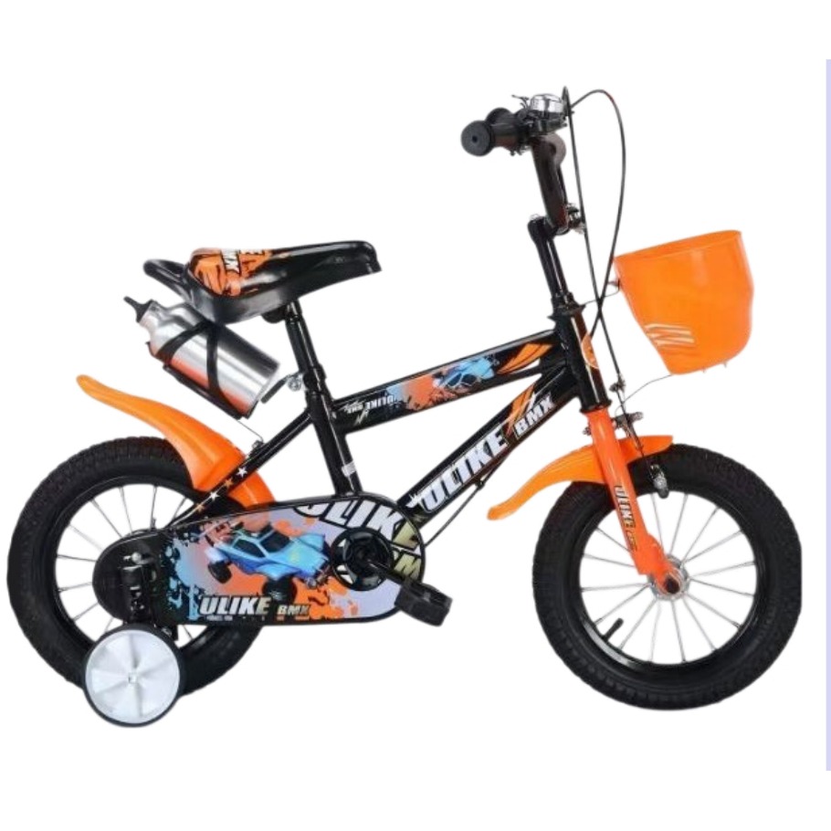 [EB-TY365851] Bicicleta Infantil Rodada 14 Naranja con Rueditas