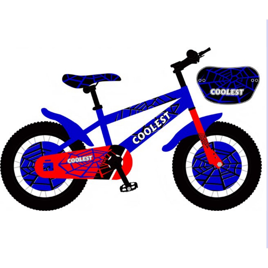 [EB-TY365831] Bicicleta Infantil Rodada 14 Azul Y Rojo con Rueditas