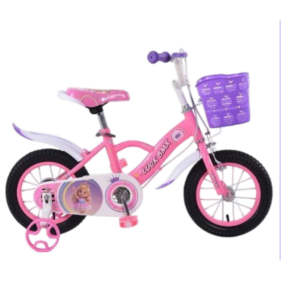 [EB-TY365862] Bicicleta Infantil Rodada 14 Rosa con Rueditas