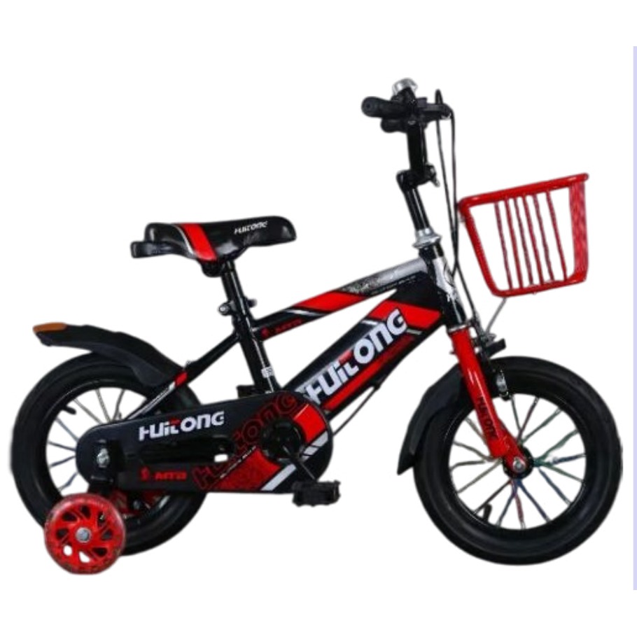 [EB-TY366089] Bicicleta Infantil Rodada 14 Rojo con Rueditas