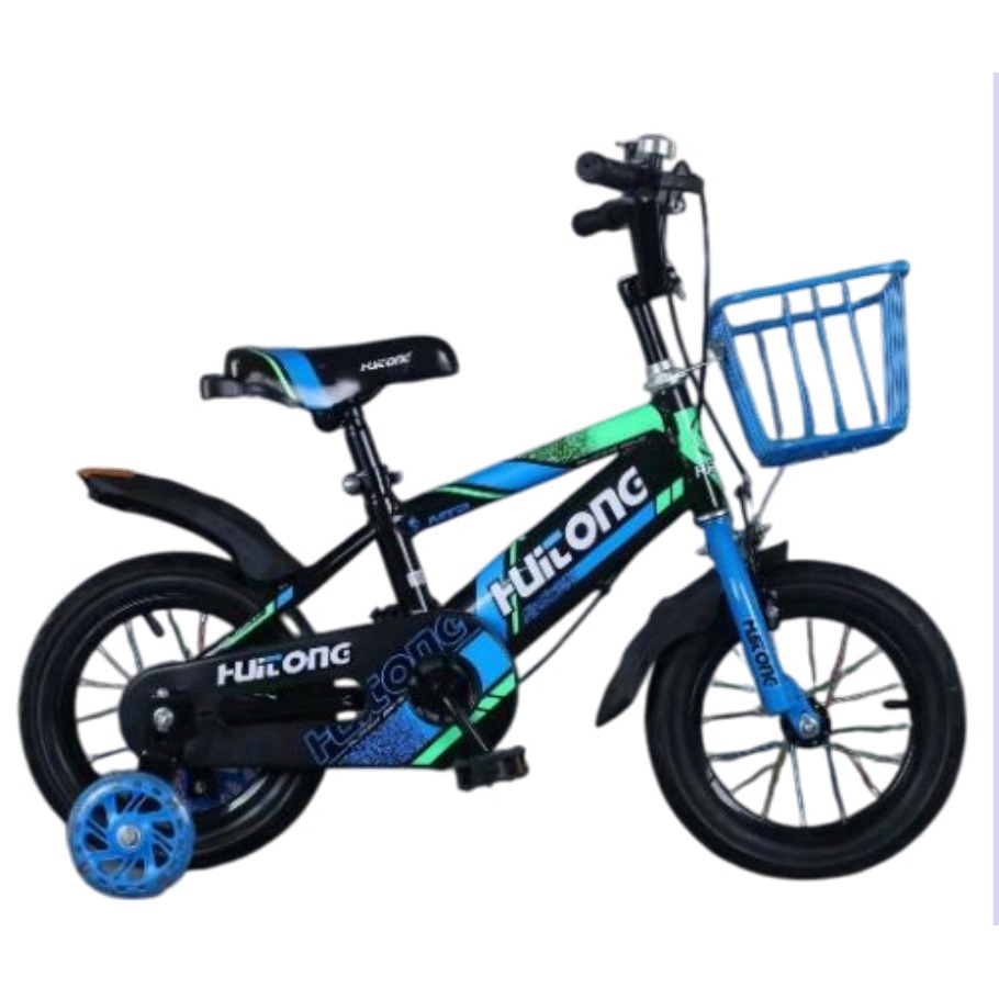 [EB-TY366090] Bicicleta Infantil Rodada 14 Azul con Rueditas