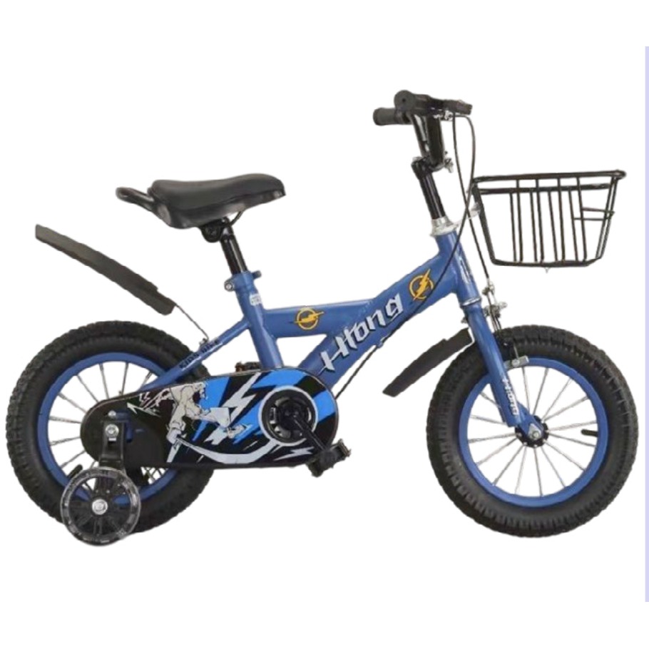 [EB-TY365891] Bicicleta Infantil Rodada 14 Azul con Rueditas