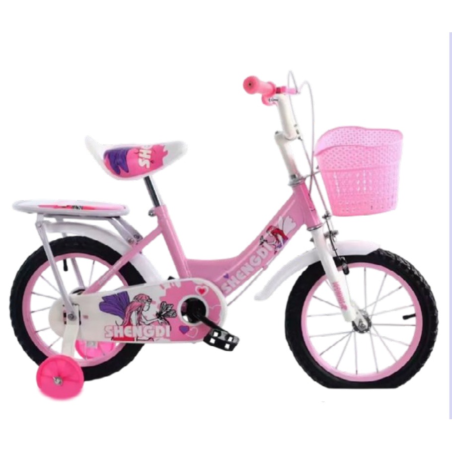 [EB-TY362983] Bicicleta Infantil Rodada 14 Rosa con Rueditas