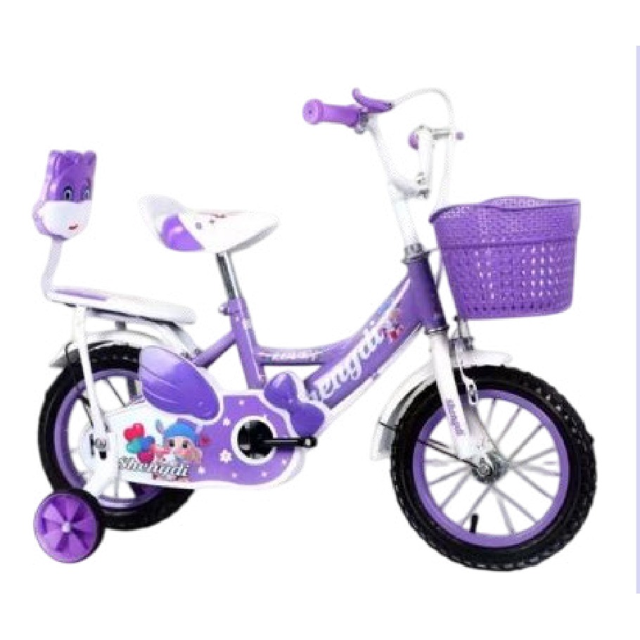 [EB-TY362977] Bicicleta Infantil Rodada 14 Morado con Rueditas