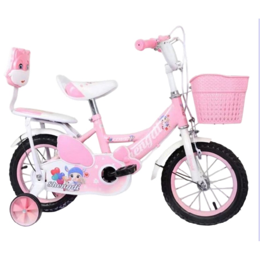[EB-TY362975] Bicicleta Infantil Rodada 14 Rosa con Rueditas