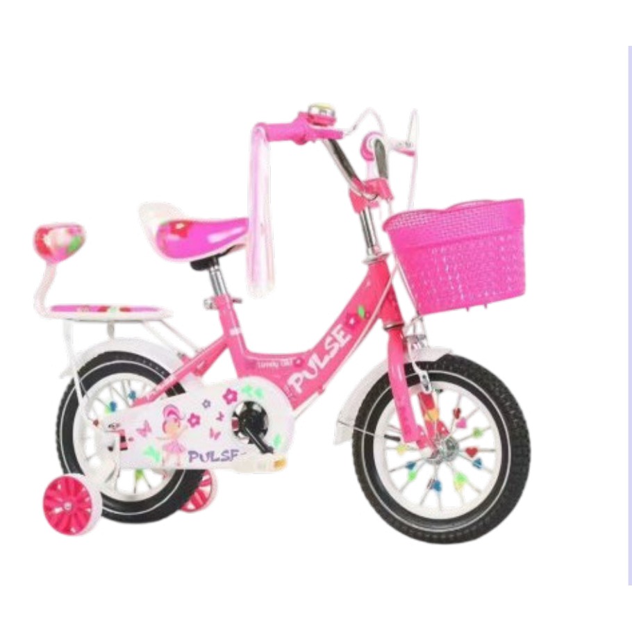Bicicleta Infantil Rodada 14 Fucsia con Rueditas