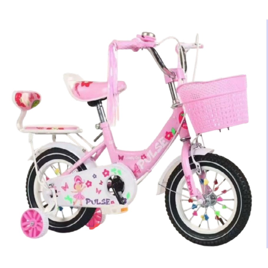 Bicicleta Infantil Rodada 14 Rosa con Rueditas